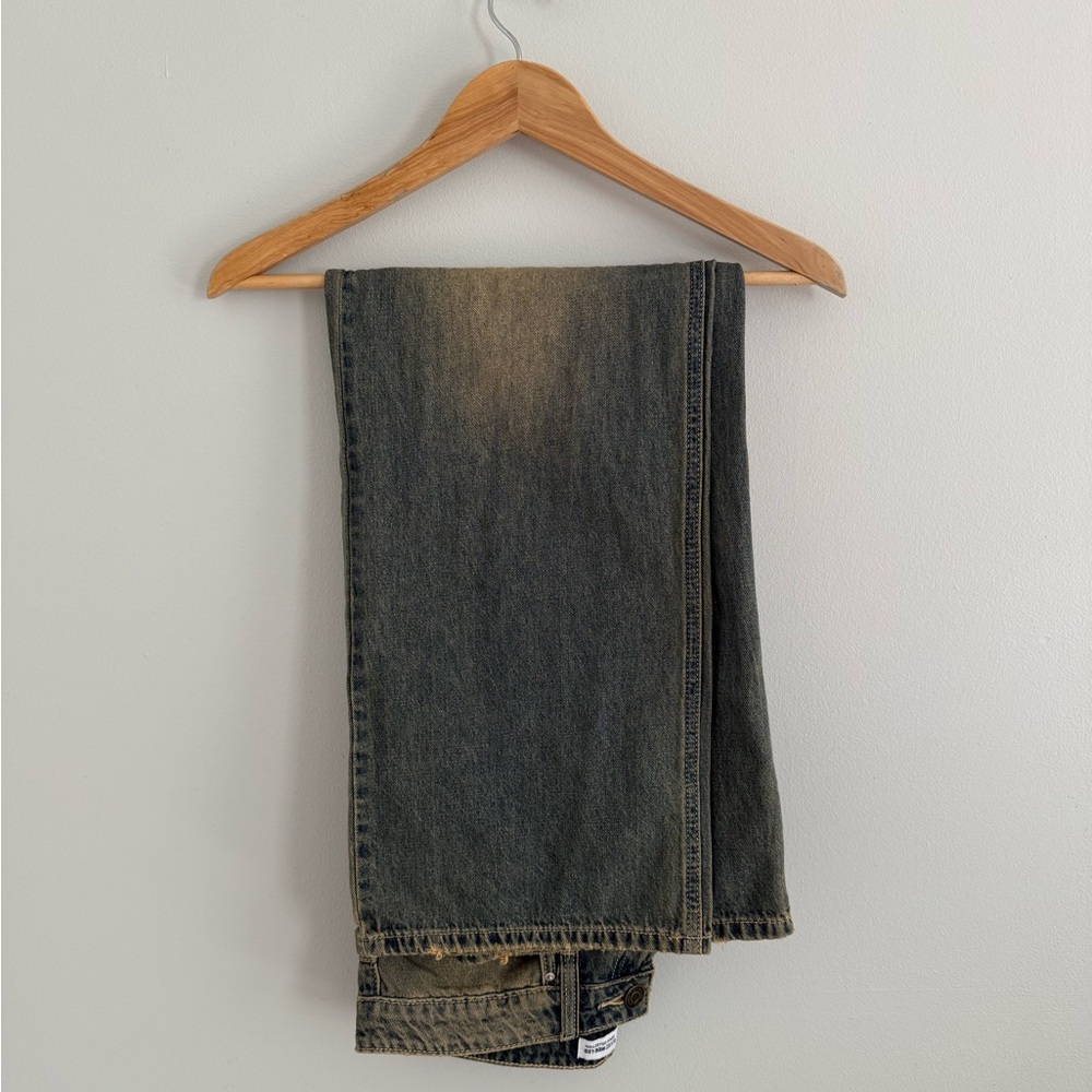 YMI Dirty Wash Straight Leg Mom Jeans